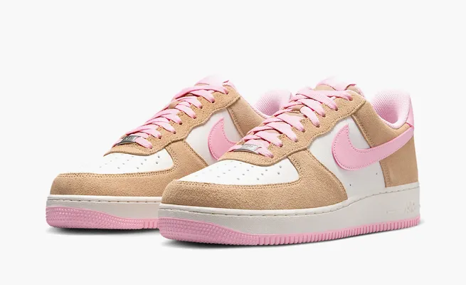 Кроссовки Nike Air Force 1 '07 LV8 «Hemp Pink» bezhevye