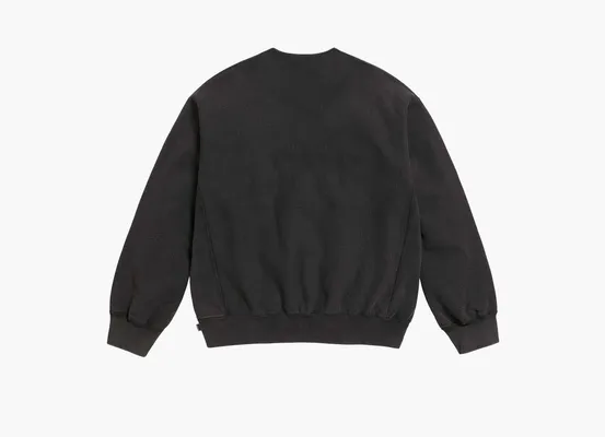 Одежда Supreme Washed Box Logo Crewneck «Black» chyernye