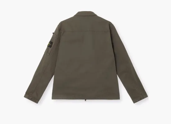 Одежда Stone Island Overshirt with Zip Fastening «Military» zelyenye