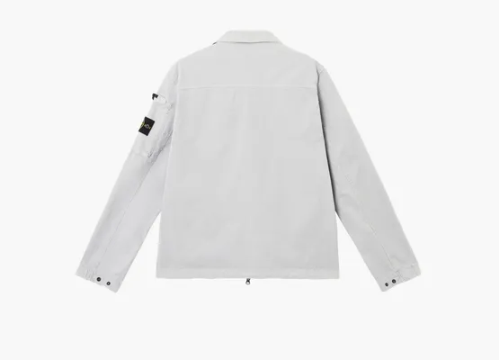 Одежда Stone Island Overshirt with Zip Fastening «Pearl Grey» serye