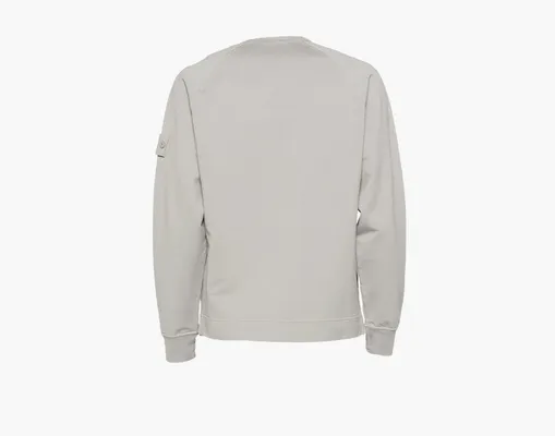 Одежда Stone Island Crewneck Sweatshirt with Ribbed Details «Dusty Grey» serye