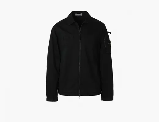 Одежда Stone Island Overshirt with Zip Fastening «Black» chyernye