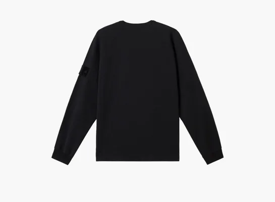 Одежда Stone Island Crewneck Sweatshirt with Ribbed Details «Black» chyernye