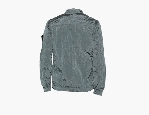 Одежда Stone Island Nylon Metal In Econyl Overshirt with Pocket and Two-Way Zip «Blue» golubye