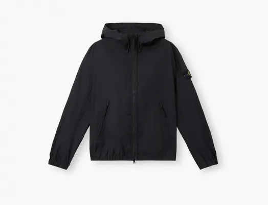  Stone Island Hooded Jacket with All-Weather Barrier and Anti-Drop «Black» chyernye
