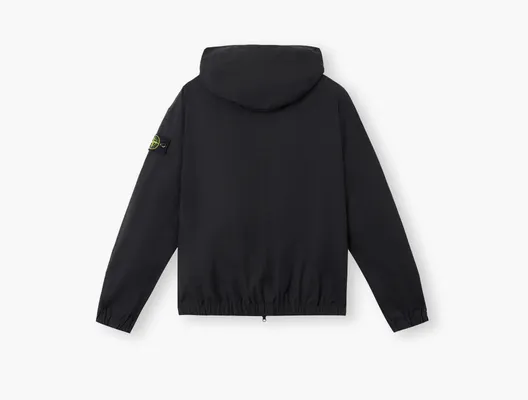  Stone Island Hooded Jacket with All-Weather Barrier and Anti-Drop «Black» chyernye