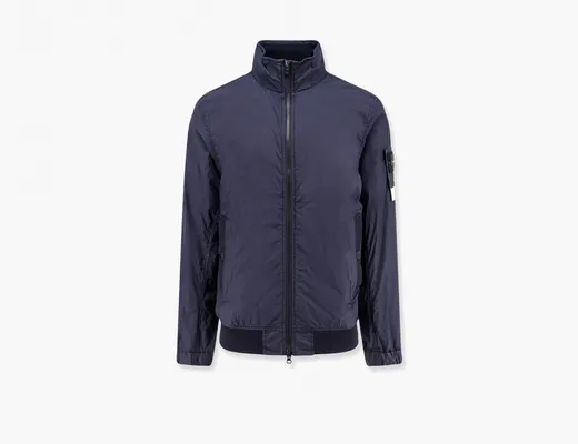  Stone Island Bomber Jacket with Logo «Blue» sinie