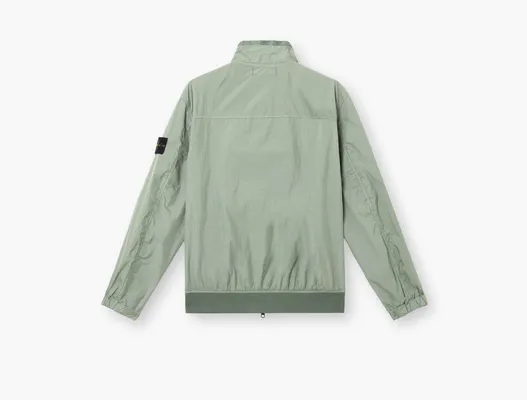  Stone Island Wind-Resistant Jacket with Anti-Drop and Mesh Lining «Sage Green» zelyenye