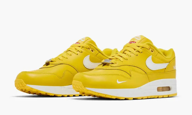 Кроссовки Supreme x Nike Air Max 1 '87 SP «Speed Yellow» zhyeltye