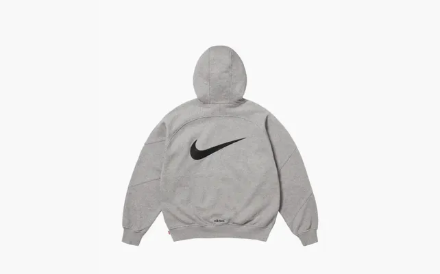 Одежда Supreme X Nike Zip Up Hooded «Gray» серый