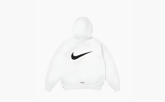 Одежда Supreme X Nike Zip Up Hooded «White» белый