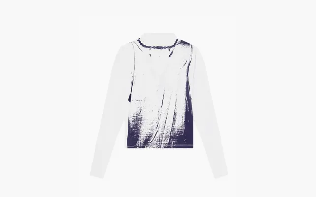 Одежда MM6 Maison Margiela Printed Mockneck «Black» belye