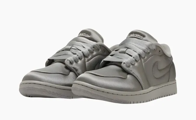 Кроссовки Air Jordan 1 Low Method of Make WMNS «Satin Grey» serye
