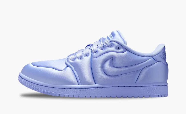 Кроссовки Air Jordan 1 Low Method of Make WMNS «Satin Aluminum» sinie