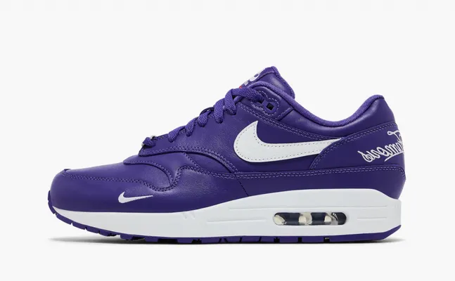 Кроссовки Supreme x Nike Air Max 1 '87 SP «Varsity Purple» fioletovye