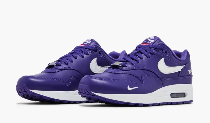 Кроссовки Supreme x Nike Air Max 1 '87 SP «Varsity Purple» fioletovye