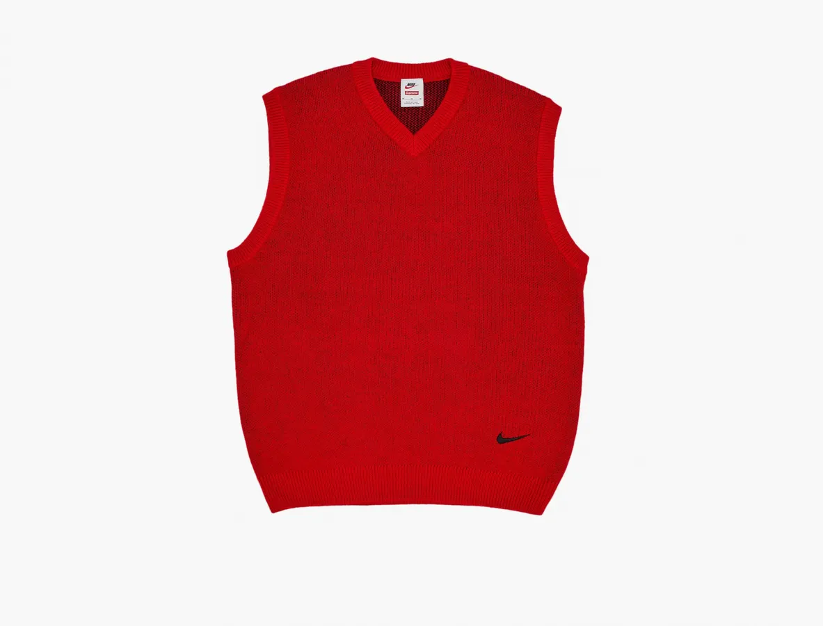 Supreme x Nike Sweater Vest «Red»