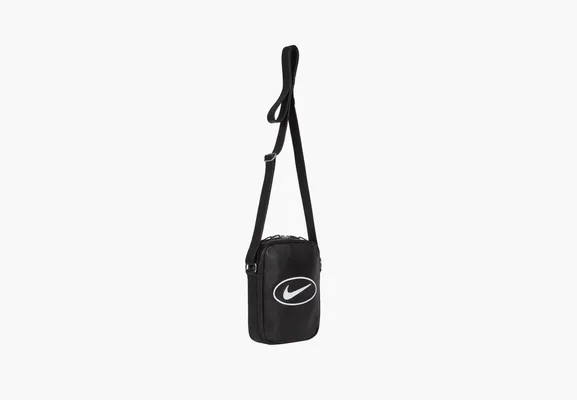 Сумки Supreme x Nike Leather Shoulder Bag «Black» chyernye