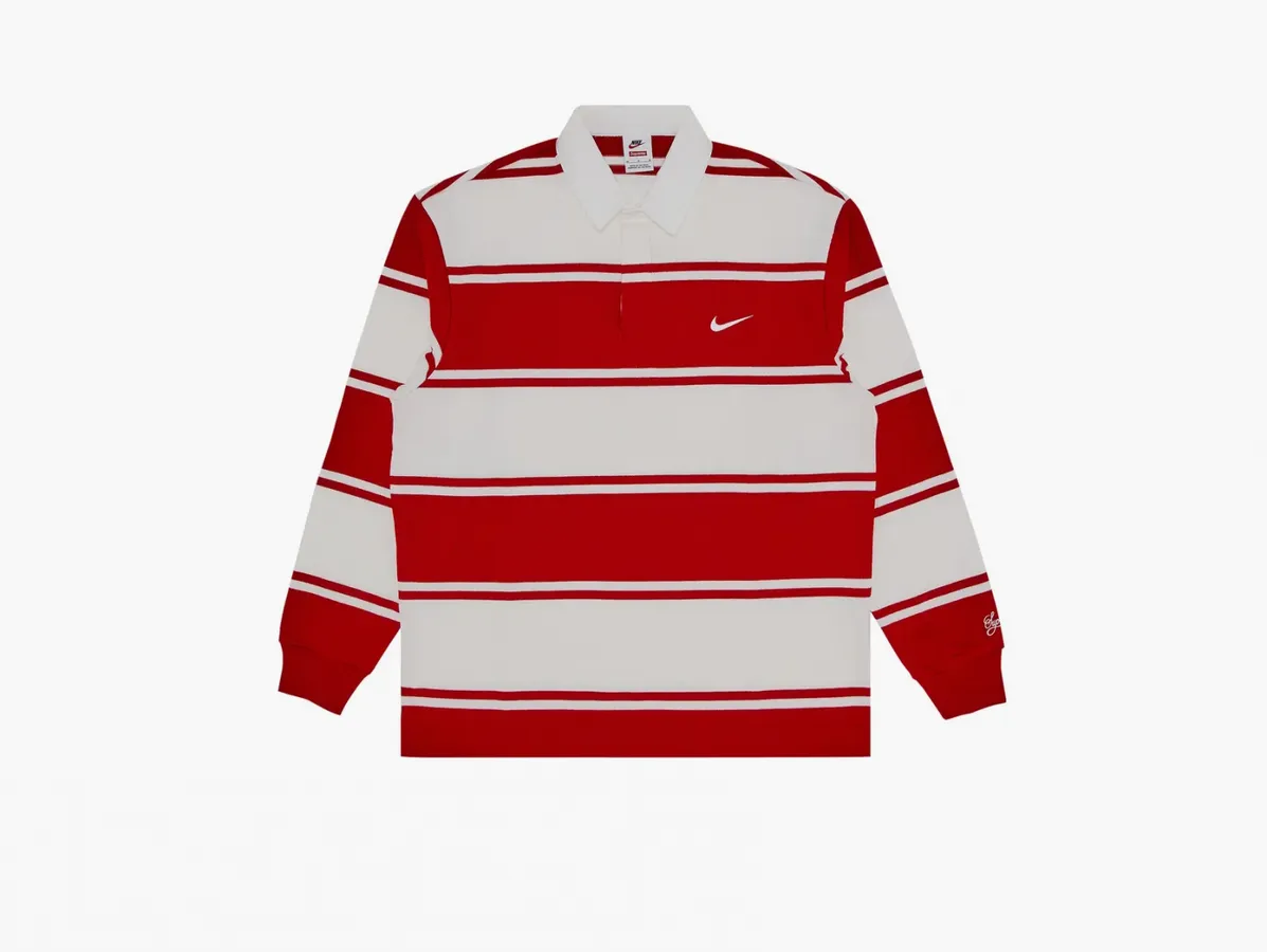 Supreme x Nike Stripe Rugby «Red»