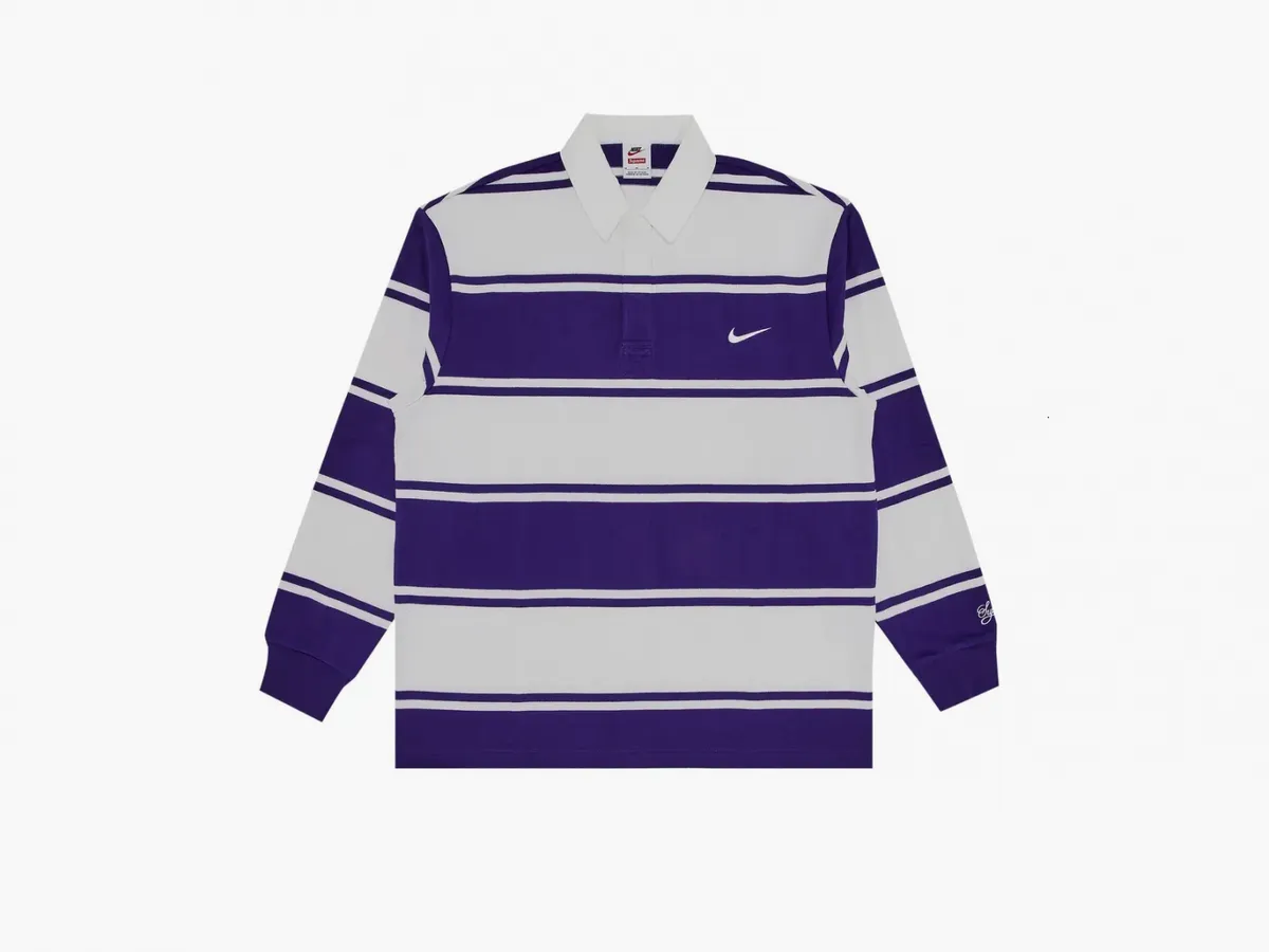 Supreme x Nike Stripe Rugby «Purple»