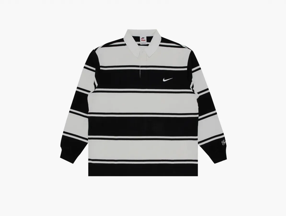 Supreme x Nike Stripe Rugby «Black»
