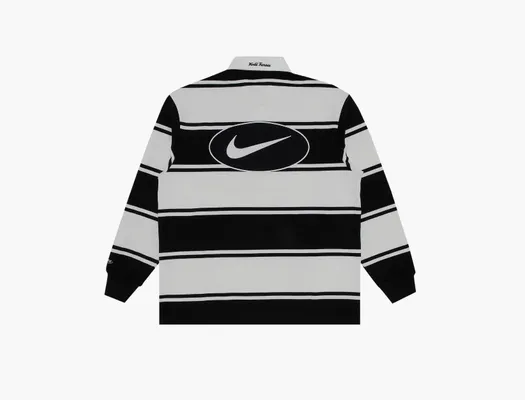 Одежда Supreme x Nike Stripe Rugby «Black» черный