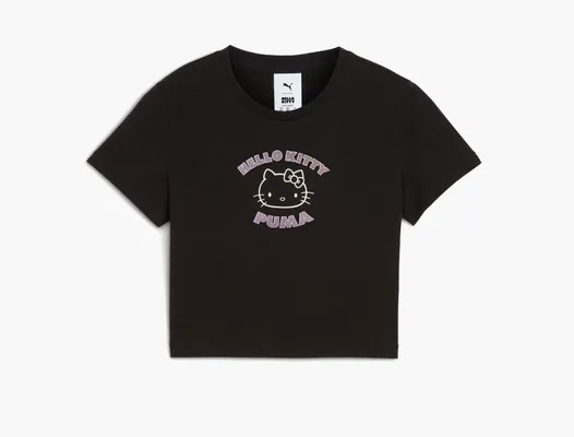 Одежда Puma x Hello Kitty and Friends Graphic Baby Tee Women «Black» chyernye