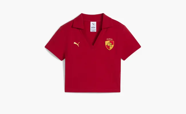 Одежда Puma x Harry Potter Polo Shirt Women «Dark Crimson» krasnye 