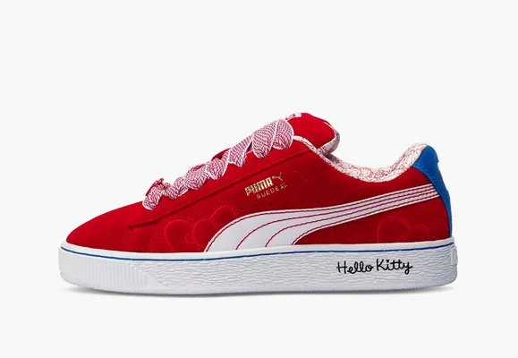  Puma Suede XL Hello Kitty and Friends WMNS «Red Bow» krasnye 