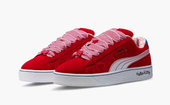  Puma Suede XL Hello Kitty and Friends WMNS «Red Bow» krasnye 