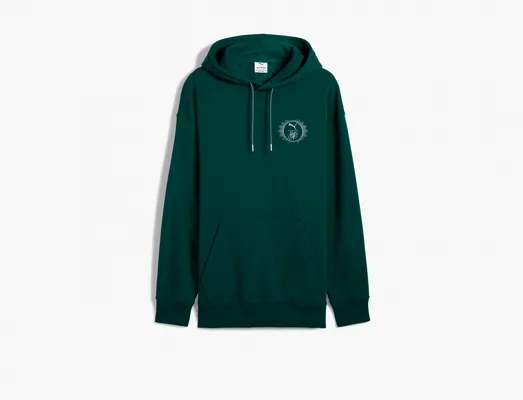 Одежда Puma x Harry Potter Relaxed Hoodie Unisex «Dark Myrtle» zelyenye