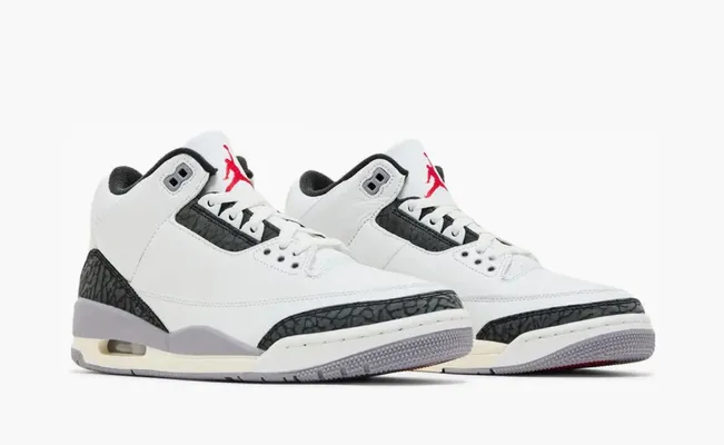 Кроссовки Air Jordan 3 Retro «Cement Grey» belye