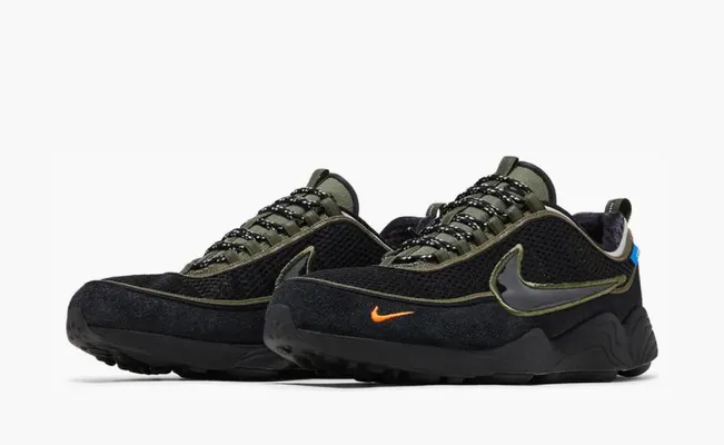 Кроссовки Nike Undefeated x Air Zoom Spiridon SP «Cargo Khaki» черный