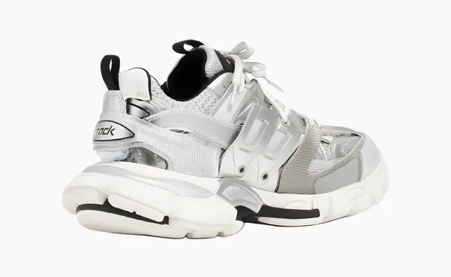 Кроссовки Balenciaga Track Low-Top Chunky Sneakers «Silver» serebryanyy