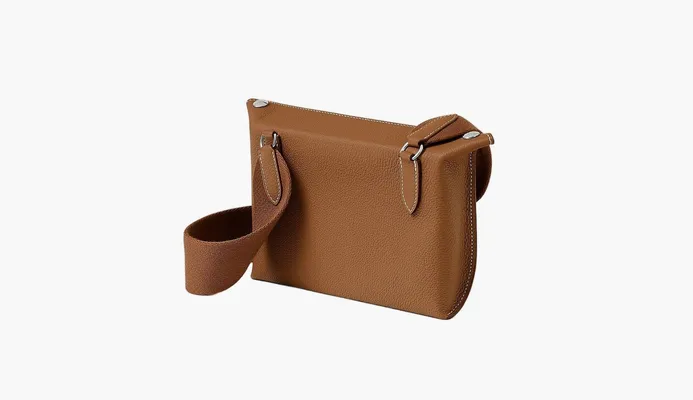 Сумки Hermes Videpoches Bag «Gold» korichnevye