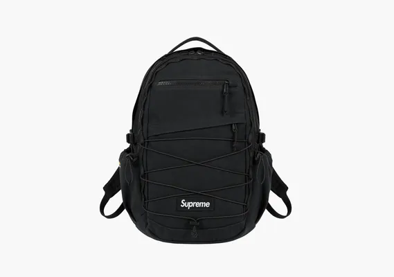 Сумки Supreme Logo Backpack (SS25) «Black» chyernye
