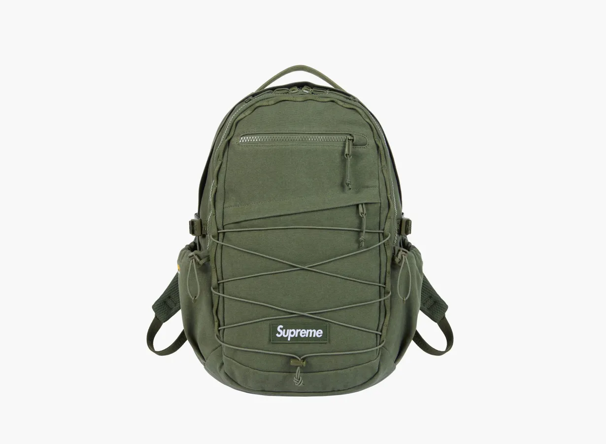 Supreme Logo Backpack (SS25) «Olive»