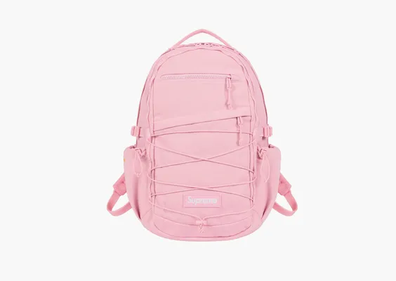 Сумки Supreme Logo Backpack (SS25) «Light pink» rozovye