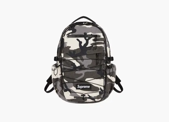 Сумки Supreme Logo Backpack (SS25) «Snow Camo» serye