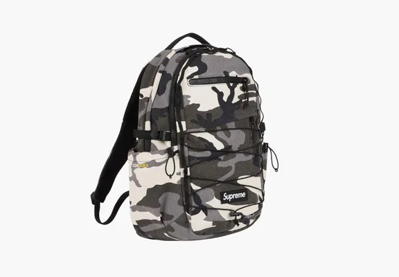 Сумки Supreme Logo Backpack (SS25) «Snow Camo» serye