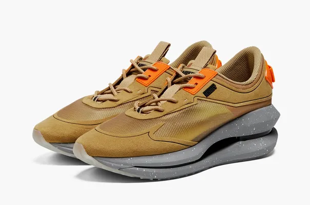 Asics Onitsuka Tiger Runger «Desert Camp/Shocking Orange» bezhevye