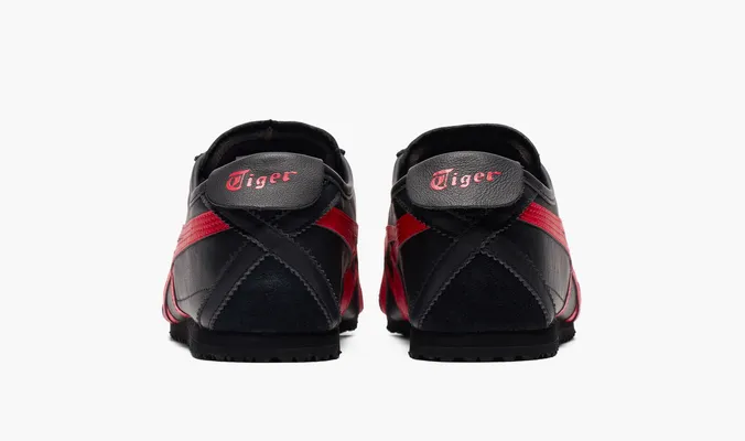  Asics Onitsuka Tiger Mexico 66 «Black/Classic Red» chyernye