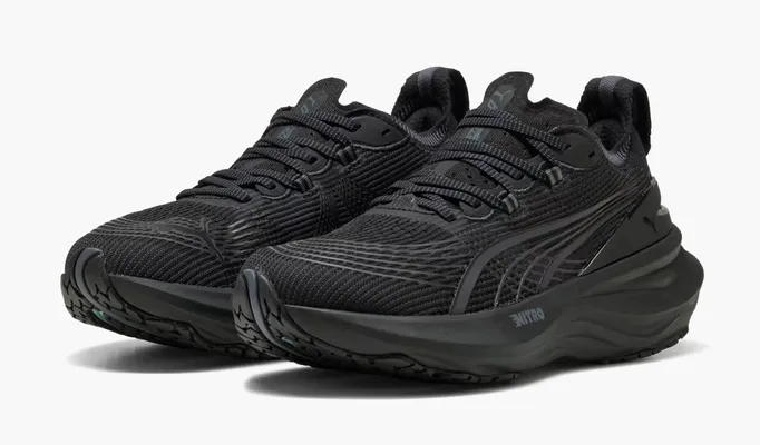  Puma ForeverRun Nitro 2 Wide WMNS «Black» chyernye