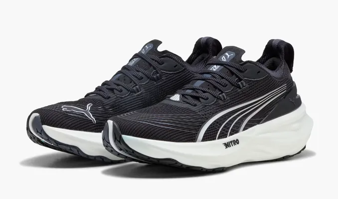  Puma ForeverRun Nitro 2 «Black White» chyernye