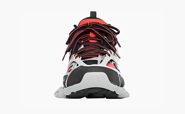 Кроссовки Balenciaga Track Sneaker «Black Red Silver» serebryanyy