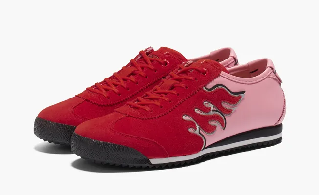  Asics Onitsuka Tiger Mexico 66 SD «Fiery Red/Blossom Pink» krasnye 