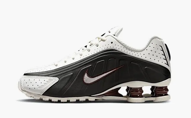 Кроссовки Nike Shox R4 WMNS «Sail Fauna Brown Cream» кремовый