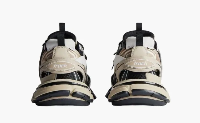 Кроссовки Balenciaga Track Sneakers «Beige and Black Mesh and Nylon» bezhevye