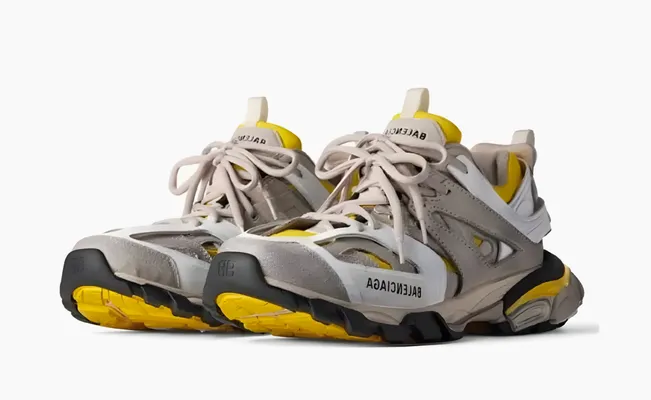  Balenciaga Track 1.0 Sneakers «Yellow White Beige» bezhevye