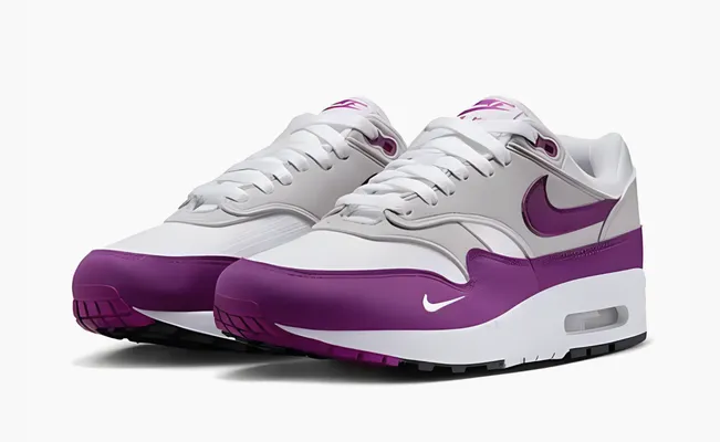 Кроссовки  Nike Air Max 1 '87 Textile WMNS «Bold Berry» belye